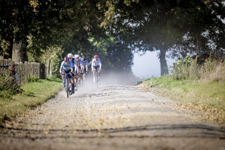 racing the Elite Men’s race at the 3rd UCI Gravel World Championships 2024 - Flanders (BEL)

©kramon